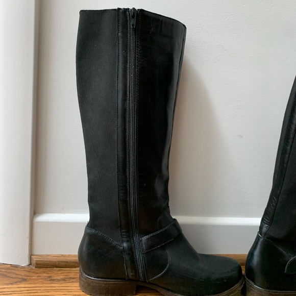 Kenneth Cole New York Black Leather Riding Boot - Picture 10 of 16